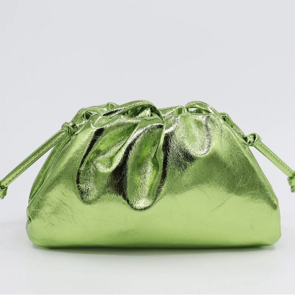 Green metallic Sophie Cruz Pouch